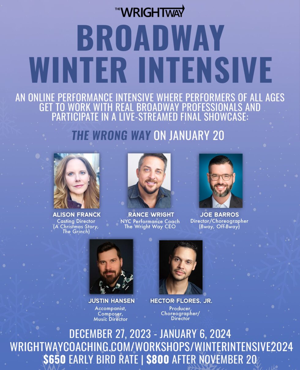 Wright Way Coaching THE WRIGHT TRACK WINTER BROADWAY ONLINE