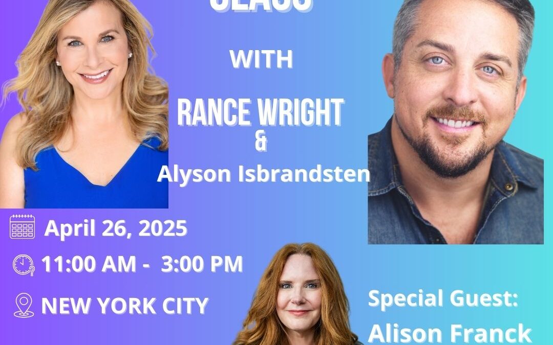 Elevate YOUR Performance Class w/ Alyson Isbrandsten & Rance Wright (w/ invited guest: Alison Franck)